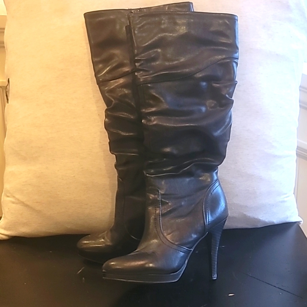 Tall Healed Black Boots